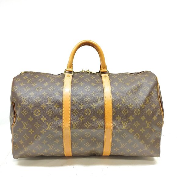Louis Vuitton LV Boston Bag Keepall 50 Brown Monogram 749-073125 - Picture 1 of 9